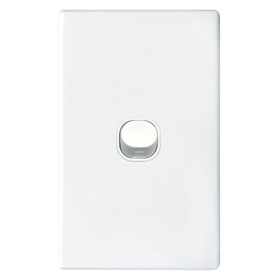 1Gang 16Amp Slimline Wall Switch - White